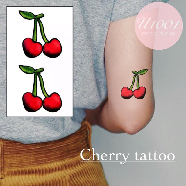 A 7 さくらんぼ タトゥーシール Cherry かわいい おしゃれ 韓国の通販 By Tattoo Sticker Shop U1001 ラクマ