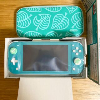 ニンテンドースイッチ(Nintendo Switch)のNintendo Switch  Lite ターコイズ&どうぶつの森ケース(家庭用ゲーム機本体)