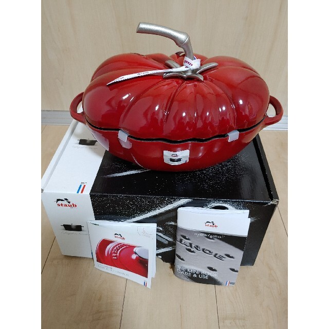 キッチン/食器新品 staub ストウブ トマト ココット チェリー 25cm【正規品】