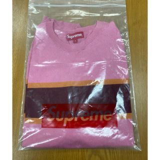 シュプリーム(Supreme)のsupreme knit stripe s/s raglan top(ニット/セーター)