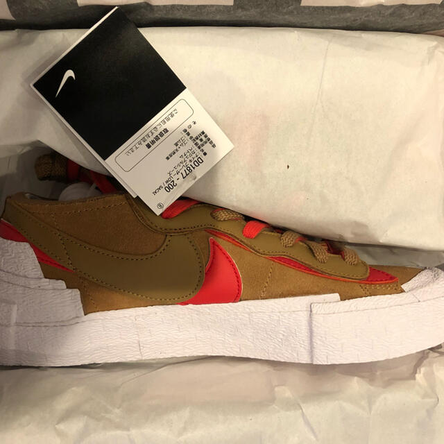 国内正規品 SACAI NIKE BLAZER LOW BRITISH TAN - スニーカー