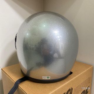 フルフェイスヘルメット 族ヘル SG規格品 ビンテージ シルバーラメ