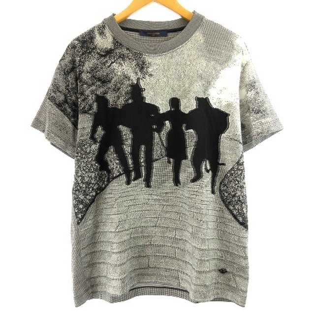 ルイヴィトン 19SS オズの魔法使い ブリックロードTシャツ 半袖 グレー