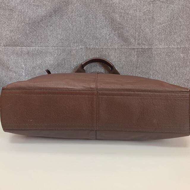COACH - COACH コーチ ビジネスバッグ ブリーフバッグ 革 レザー 茶