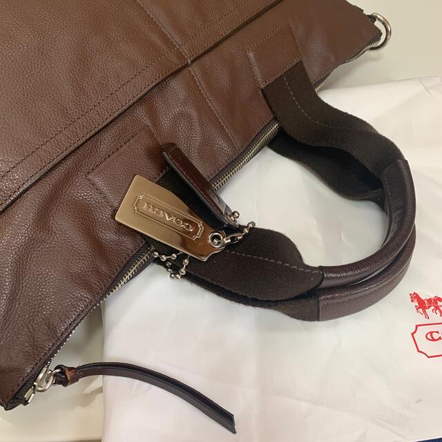 COACH - COACH コーチ ビジネスバッグ ブリーフバッグ 革 レザー 茶