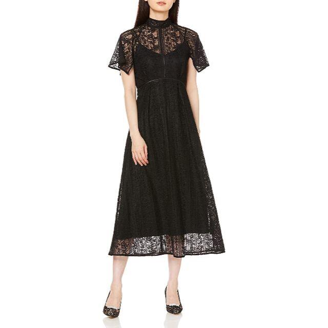 21SS新品-M-FRAY I.D-フローティング刺繍ドレス(ブラック)
