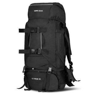 HAWK GEAR 80L ザック ブラック(登山用品)