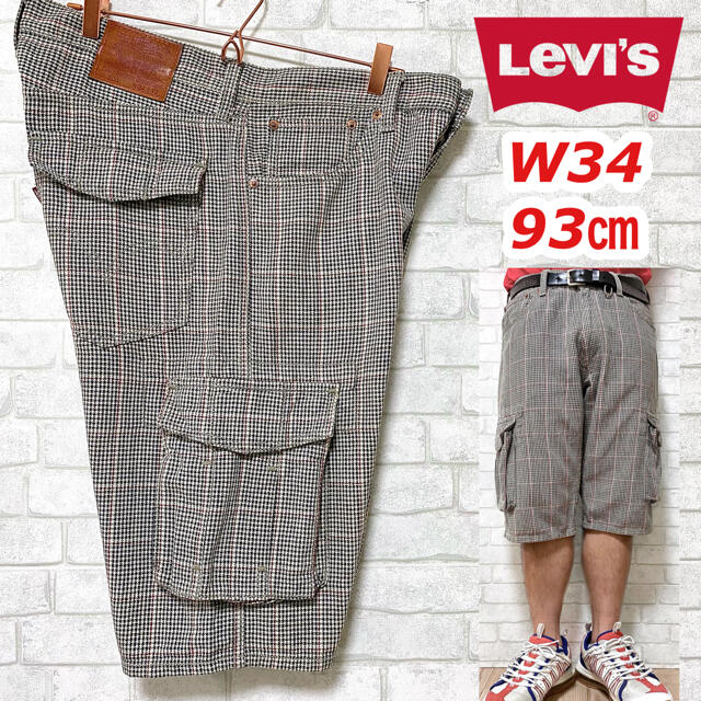 Levi's(リーバイス)のLevi's 503 リーバイス  千鳥格子 カーゴショーツ ハーフパンツ メンズのパンツ(ショートパンツ)の商品写真