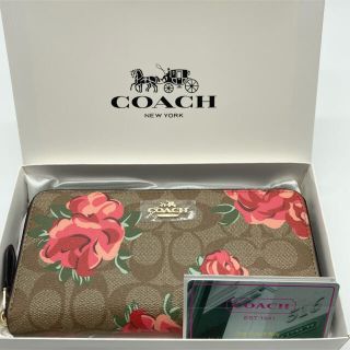 コーチ(COACH)のemi様専用【本物】COACH コーチ 長財布　花柄　シグネチャー(財布)