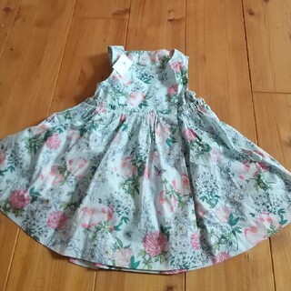 ベビーギャップ(babyGAP)の新品 babygap 花柄ワンピース90(ワンピース)