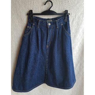 マウジー(moussy)のMOUSSY　デニムスカート　フレアースカート(ひざ丈スカート)