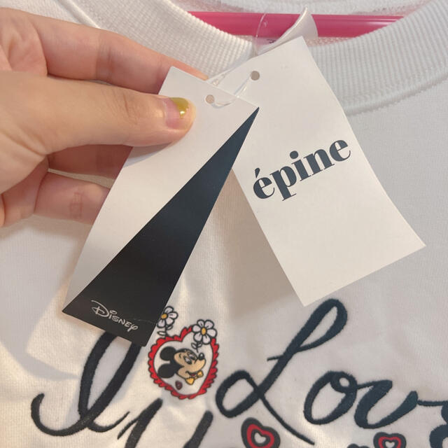 epine ＜Mickey & Minnie＞ I LOVE YOU sweat レディースのトップス(パーカー)の商品写真