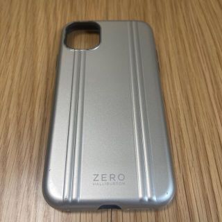 ゼロハリバートン(ZERO HALLIBURTON)の送料無料！iPhone11ケース　ゼロハリバートン/シルバー　キズ、汚れあり(iPhoneケース)