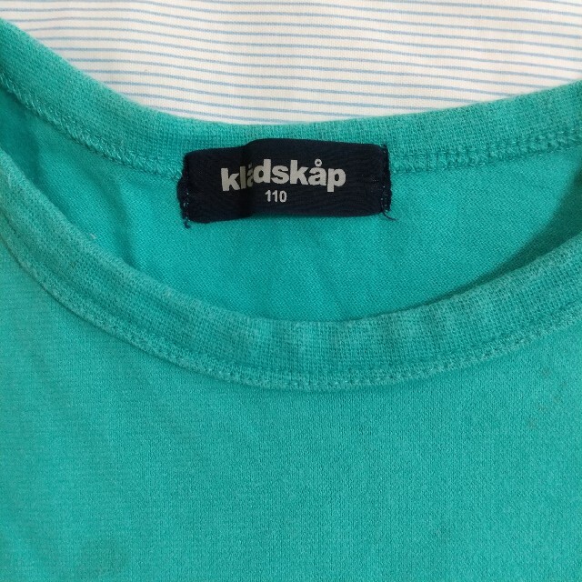 kladskap(クレードスコープ)のクレードスコープ 電車 Tシャツ 110 グリーン キッズ/ベビー/マタニティのキッズ服男の子用(90cm~)(Tシャツ/カットソー)の商品写真