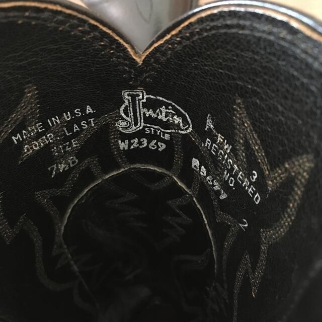 Tony Lama(トニーラマ)のJustin ウェスタンブーツ　71/2B レディースの靴/シューズ(ブーツ)の商品写真