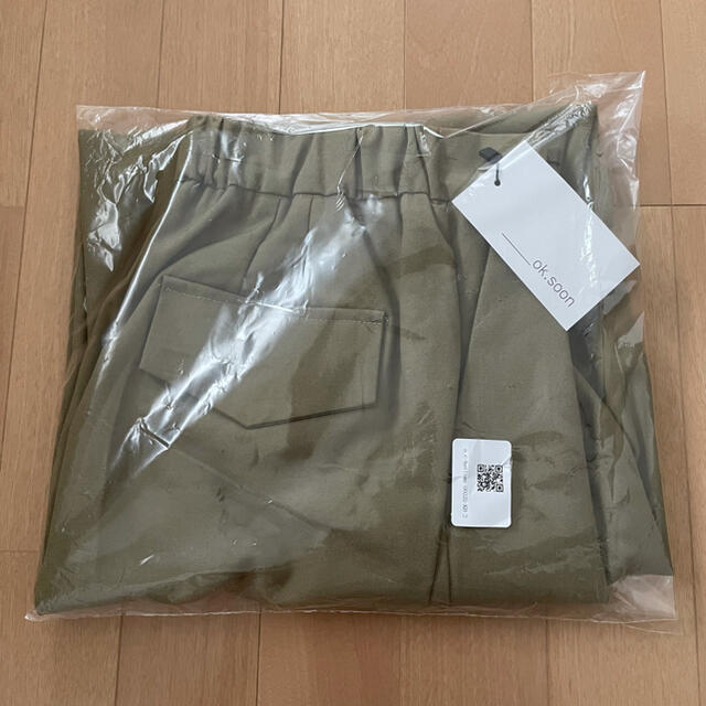 ok.soon ハイウエストテーパードスラックスkhaki