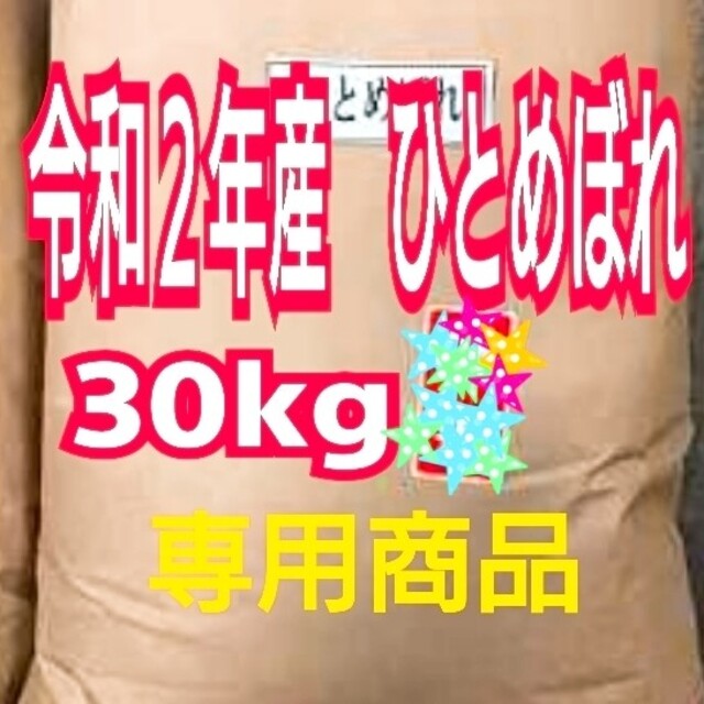kmet様専用　お米　ひとめぼれ【令和２年産】精米済み　30キロ（5kg×6）