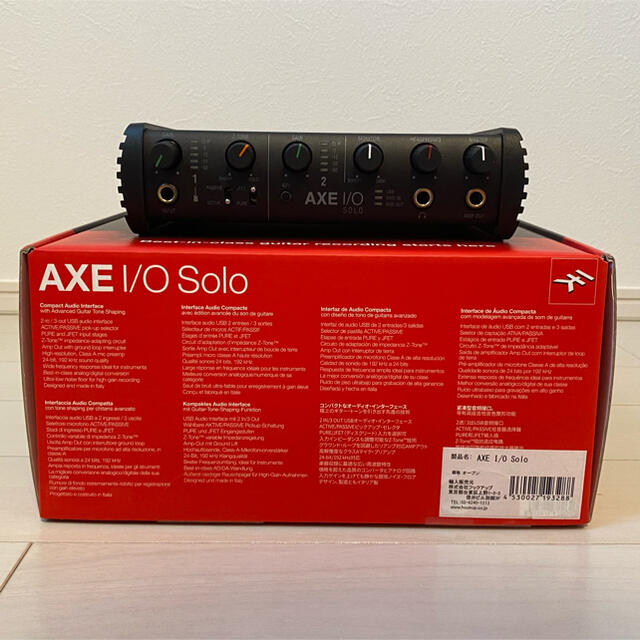 IK multimedia AXE I/O solo 楽器のDTM/DAW(オーディオインターフェイス)の商品写真