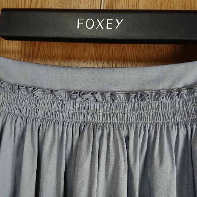 【新品】FOXEY Skirt "Provence" ストーンブルー 38スカート