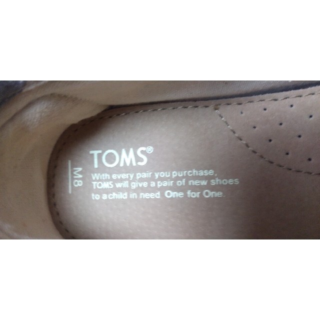 TOMS(トムズ)の極美品 TOMS ALPARGATA Classic Slip on 26cm メンズの靴/シューズ(スリッポン/モカシン)の商品写真