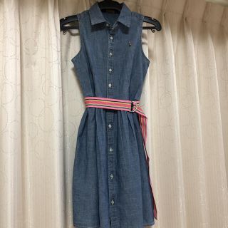 ポロラルフローレン(POLO RALPH LAUREN)のお値下げしました！新品未使用　ポロラルフローレンデニムワンピース140(ワンピース)