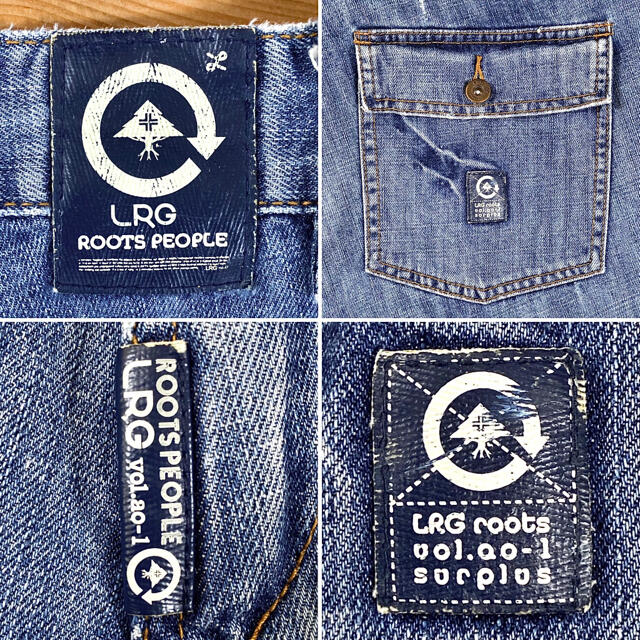 LRG(エルアールジー)のLRG エルアールジー ワイドデニムショーツ フラップポケット メンズのパンツ(ショートパンツ)の商品写真