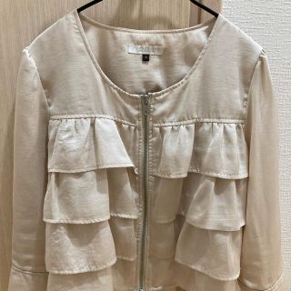 プロポーションボディドレッシング(PROPORTION BODY DRESSING)のプロポーションボディドレッシング　薄手ジャケット　ベージュM ⭐️特価⭐️ (ノーカラージャケット)