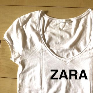 ザラ(ZARA)のZARA白Tシャツ(Tシャツ(半袖/袖なし))