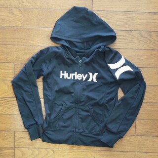 ハーレー(Hurley)の大ちゃん様専用　中古 ハーレーラッシュガード Hurley 黒 120 フード付(マリン/スイミング)