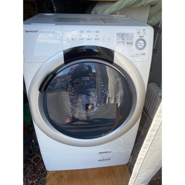 500円引きクーポン】 - SHARP SHARP 2016年製 ES-S7A 7kg ドラム式洗濯