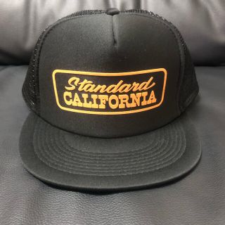 スタンダードカリフォルニア(STANDARD CALIFORNIA)のスタンダードカリフォルニア キャップ  ブラック×オレンジ  (キャップ)