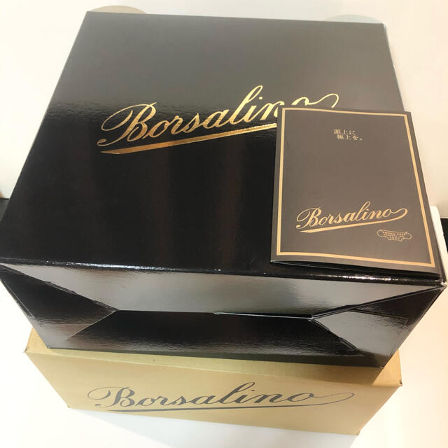 Borsalino - ボルサリーノ 定価4.4万 高級 ラビットファー ハット マレンゴ 黒 帽子の通販 by BB44's shop