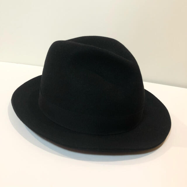 Borsalino - ボルサリーノ 定価4.4万 高級 ラビットファー ハット マレンゴ 黒 帽子の通販 by BB44's shop