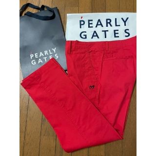 パーリーゲイツ(PEARLY GATES)のマスターバニーエディション　レッドパンツ(ウエア)