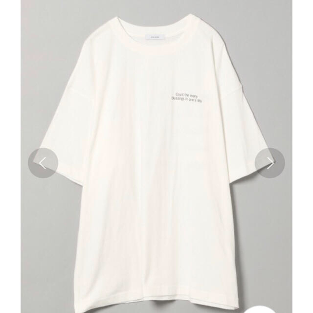 JEANASIS(ジーナシス)のJEANASIS オフセンターバックロゴショートスリーブT レディースのトップス(Tシャツ(半袖/袖なし))の商品写真
