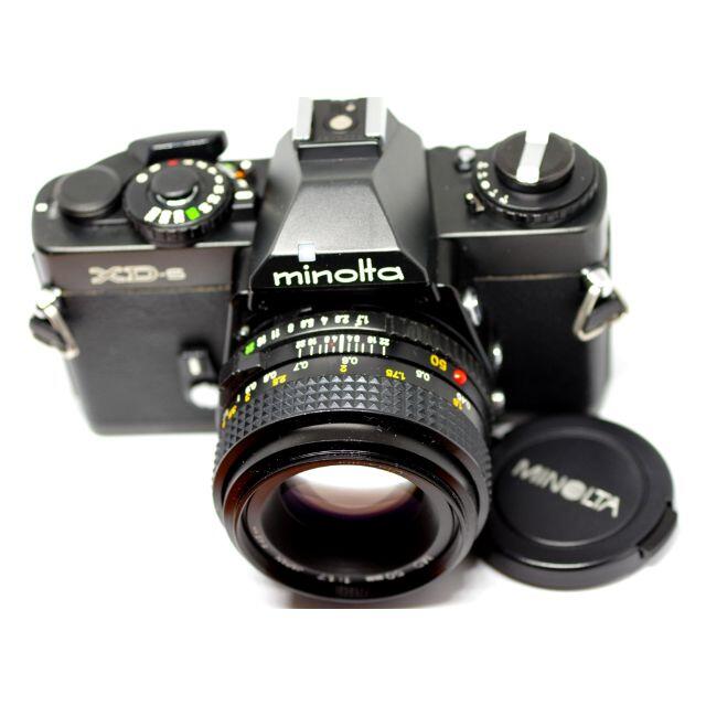 KONICA MINOLTA(コニカミノルタ)の貴重なミノルタＸＤ－ｓ50ｍｍレンズ付き、訳アリ。超美品。 スマホ/家電/カメラのカメラ(フィルムカメラ)の商品写真