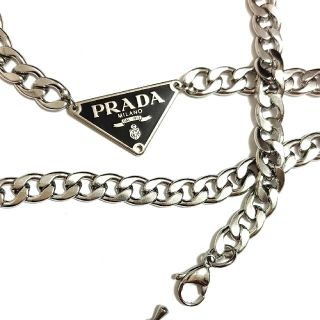 プラダ(PRADA)のプラダ　ネックレス パーツ 高品質チェーン　エンブレム(ネックレス)