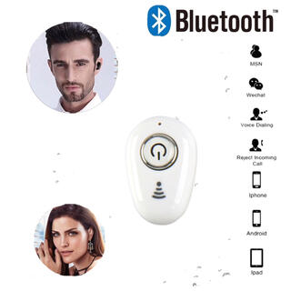 Bluetooth　イヤホン　ワイヤレスイヤホン  iPhone　ホワイト(ヘッドフォン/イヤフォン)