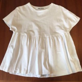 ザラ(ZARA)のZARA ペプラム フレア Tシャツ(Tシャツ(半袖/袖なし))