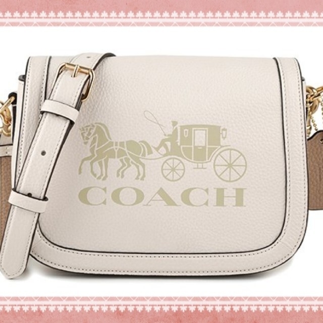 【お盆セール】★新作★COACH ショルダーバッグ チョーク バニラ クリーム