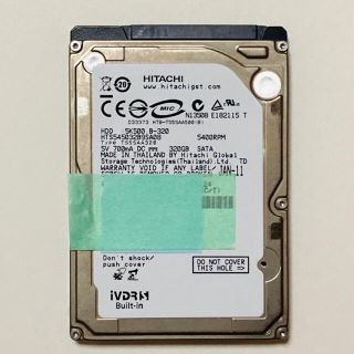 ヒタチ(日立)の日立　iVDR-S 320GB wooo 修理　iVDRS Built-in(その他)