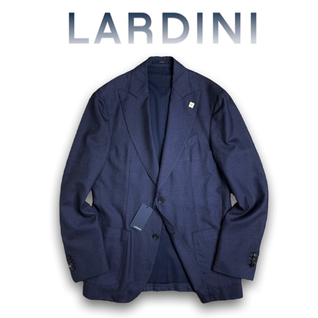 D72☆未使用☆サマーカシミヤジャケット ラルディーニ ネイビー 50