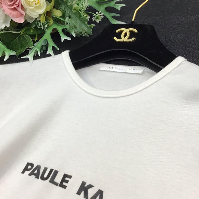 PAULE KA(ポールカ)のPAULE KA  ポールカ　⭐︎ Tシャツ　白 レディースのトップス(Tシャツ(半袖/袖なし))の商品写真