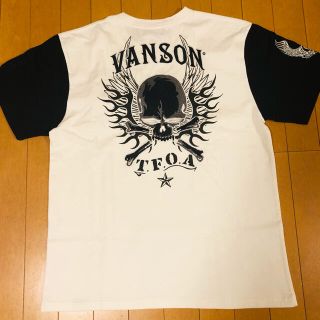 バンソン(VANSON)のVANSON×CROWS×WORST 武装戦線 コラボ 天竺半袖Tシャツ　白XL(Tシャツ/カットソー(半袖/袖なし))