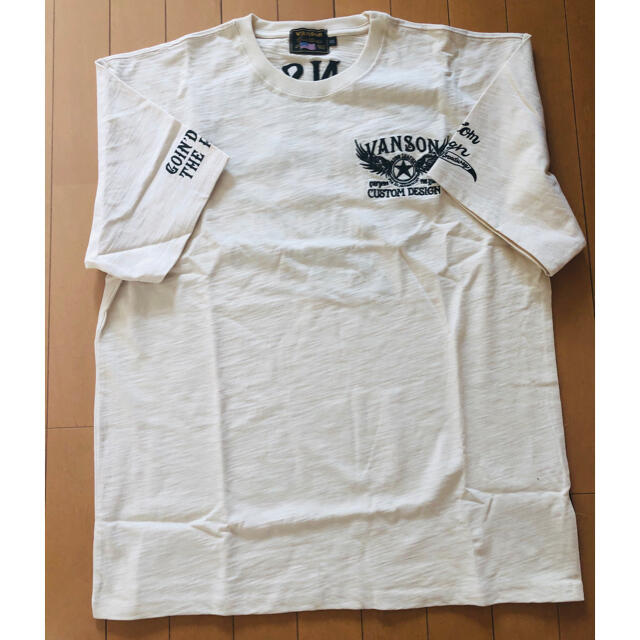 VANSON(バンソン)のバンソン VANSON ウイング スター  Tシャツ ナチュラル XXL 未使用 メンズのトップス(Tシャツ/カットソー(半袖/袖なし))の商品写真