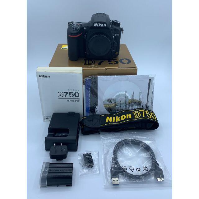 カメラ【美品/付属品完備】Nikon D750 ボディ フルサイズ一眼