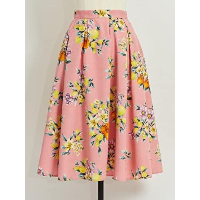 Noela(ノエラ)のNoela スカート　オリジナルボタニカルフルーツ柄スカート レディースのスカート(ひざ丈スカート)の商品写真