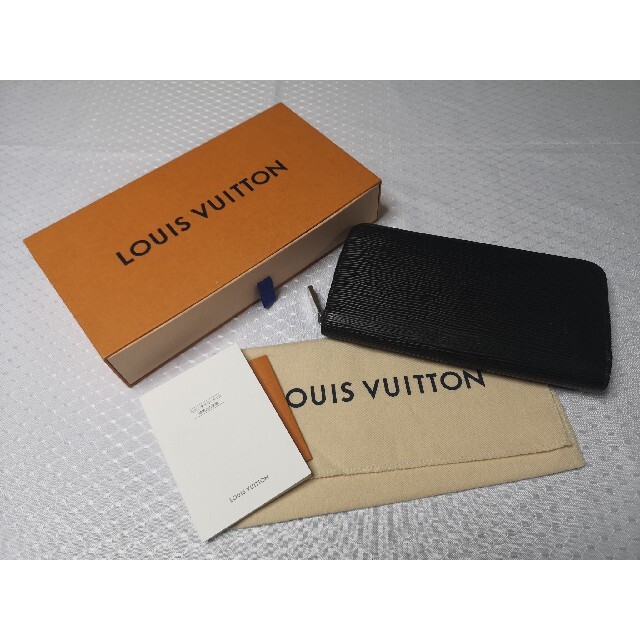 LOUIS VUITTON(ルイヴィトン)の美品 ルイヴィトン ラウンドジップ エピ ノワール メンズのファッション小物(長財布)の商品写真