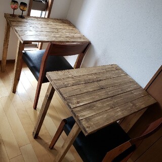 【くろろさん専用】54✕54 高さ73 固定脚　ジャコビーン　カフェテーブル(折たたみテーブル)