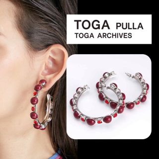 トーガ(TOGA)の新品 定価1.8万 TOGA PULLA ループストーンピアス(ピアス)